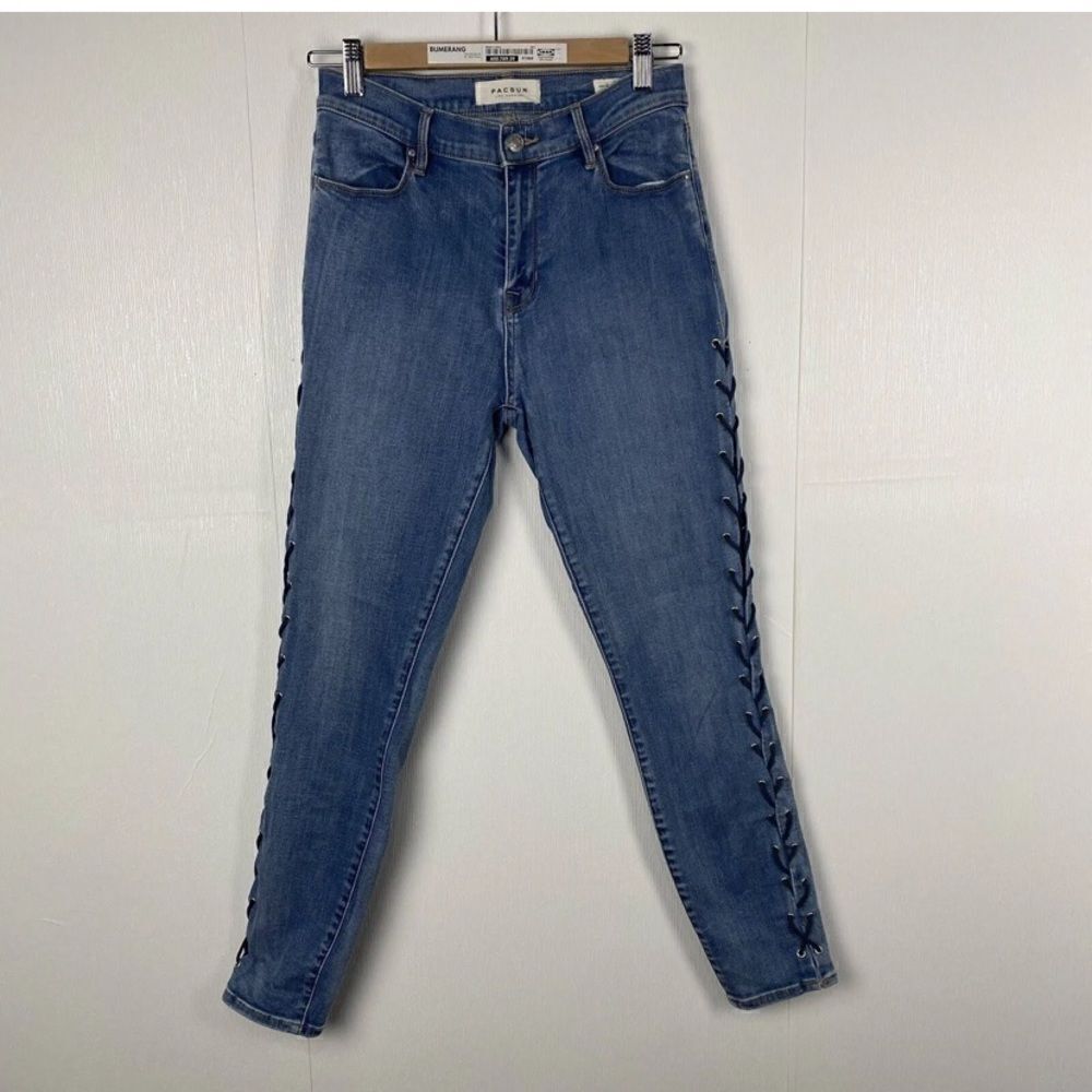 Pacsun Jeans Women’s Braided Detailed High Rise Ankle Jegging